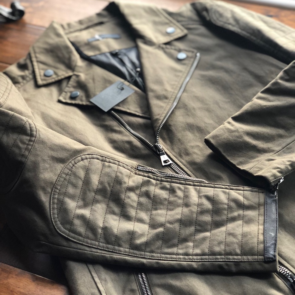 NWT John Varvatos Collection Moto Jacket 48EU 38US